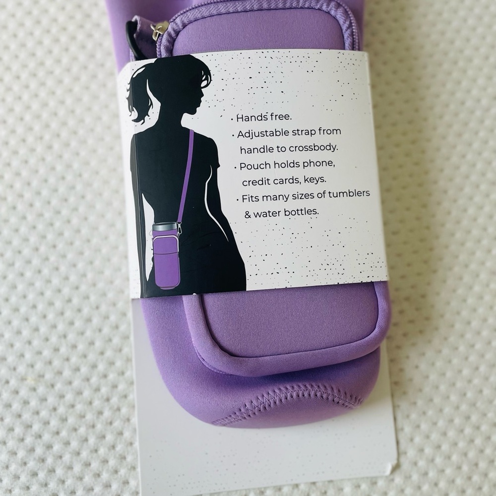 Purple Hands-Free Crossbody Pouch